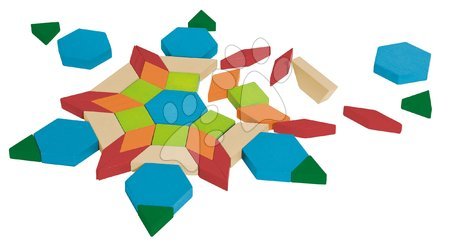 Holzwürfel - Holzpuzzle, Mosaik Mosaic Game Eichhorn - 1