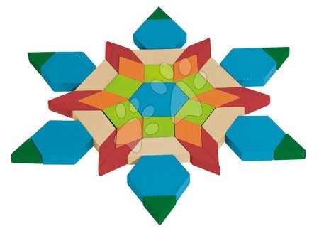 Otroške lesene zlaganke - Lesena sestavljanka mozaik Mosaic Game Eichhorn