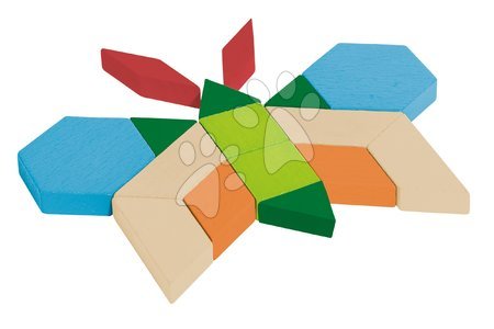 Holzwürfel - Holzpuzzle, Mosaik Mosaic Game Eichhorn - 2