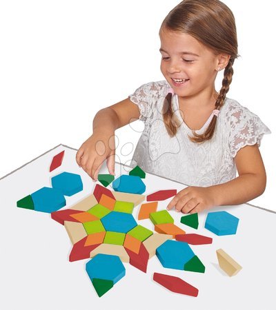 Holzwürfel - Holzpuzzle, Mosaik Mosaic Game Eichhorn - 4