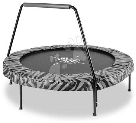 Trambuline - Trambulină cu mâner pentru prindere Tiggy Junior trampoline with bar Black Exit Toys 