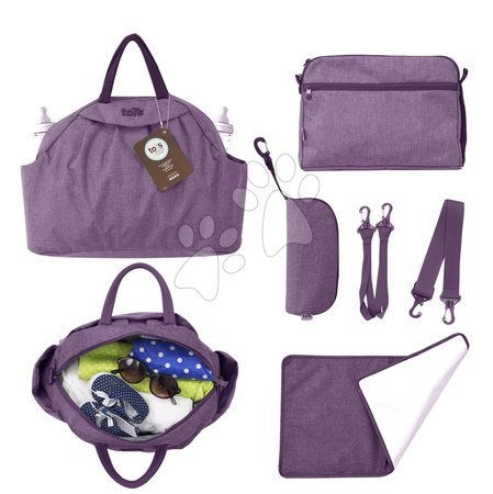toTs - Pelenkázótáska Chic 5in1 toTs-smarTrike belső táskával és termikus cumisüvegtartóval lila