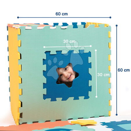 Podlahové puzzle pro miminka - Pěnové puzzle Jumbo XXL Foam Mat Ludi - 8