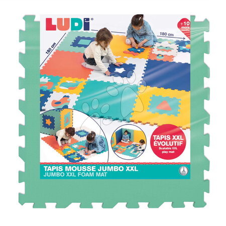 Podlahové puzzle pro miminka - Pěnové puzzle Jumbo XXL Foam Mat Ludi - 10