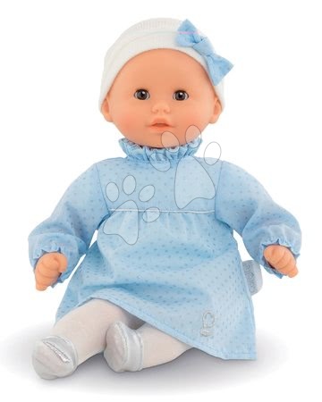 Puppen ab 18 Monaten - Puppe Bébé Calin Marguerite Winter Sparkle Corolle mit braunen Scheraugen und Bohnen 30 cm ab 18 Monaten