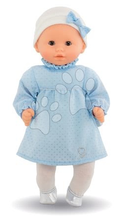 Igrače dojenčki od 18. meseca - Dojenček Bebe Calin Marguerite Winter Sparkle Corolle z rjavimi mežikajočimi očkami in pegicami 30 cm od 18 mes_1