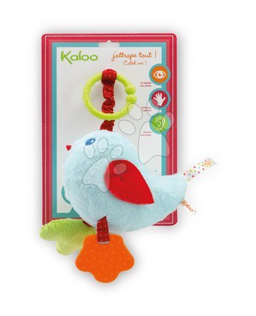 Chrastítka a kousátka - Plyšový ptáček Colors-My Swinging Bird Kaloo - 1