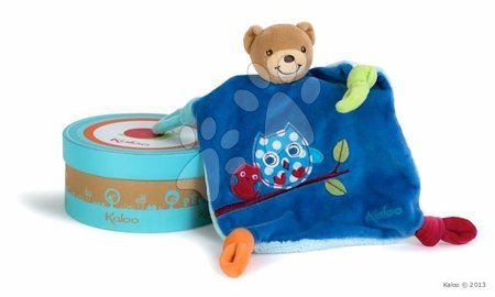 Hračky na mazlení DouDou - Plyšový medvídek na mazlení Colors-Doudou Bear Good Night Owl Kaloo - 1