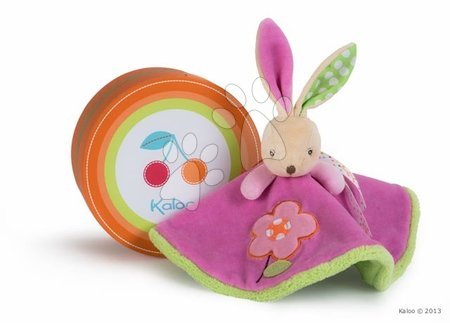 Colors - Plišasti zajček za crkljanje Colors-Round Doudou Rabbit Flower Kaloo_1