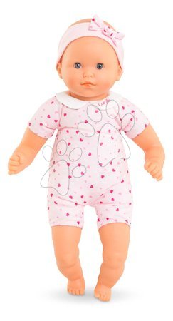 Panenky pro dívky - Bábika Mon Adorable Petit Poupon Hearts Corolle s modrými klipkajícími očima se sukničkou 30 cm od 12 měs_2