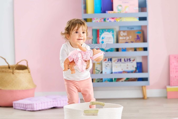 Panenky pro dívky - Bábika Mon Adorable Petit Poupon Hearts Corolle s modrými klipkajícími očima se sukničkou 30 cm od 12 měs_6