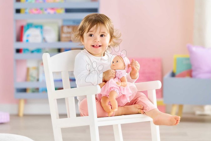 Panenky pro dívky - Bábika Mon Adorable Petit Poupon Hearts Corolle s modrými klipkajícími očima se sukničkou 30 cm od 12 měs_7