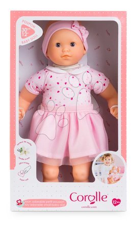 Panenky pro dívky - Bábika Mon Adorable Petit Poupon Hearts Corolle s modrými klipkajícími očima se sukničkou 30 cm od 12 měs_9