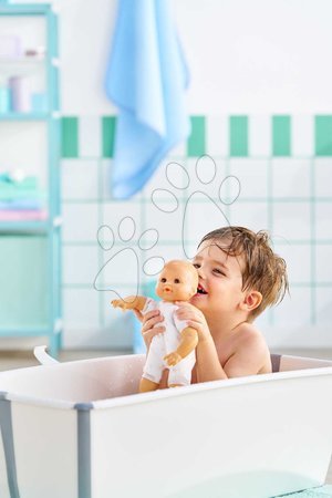 Кукли от 18 месеца - Кукла за къпане Baby Bath Coralie Mon Premiere Poupon Corolle с кафяви мигащи очи и с патица с дължина 30 см, за деца над 18 месеца_2