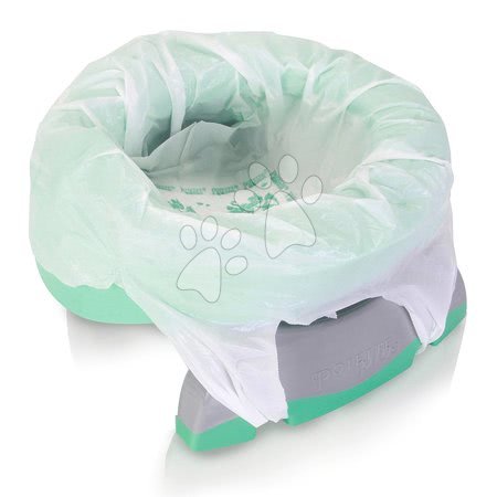 Babakellékek - Utazó bili/ WC szűkítő Potette Premium 2in1 Pastel Teal Kalencom _1