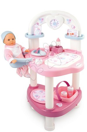 Domčeky pre bábiky sety - Set prebaľovací stôl pre bábiku Baby Nurse Srdiečko Smoby - 2