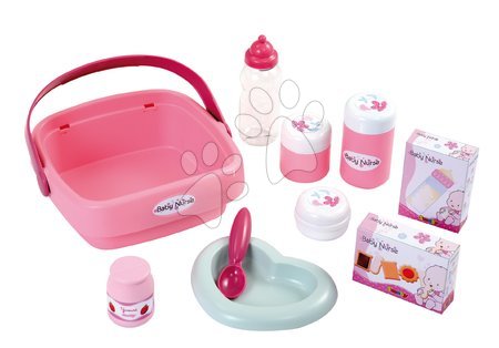 Domčeky pre bábiky sety - Set prebaľovací stôl pre bábiku Baby Nurse Srdiečko Smoby - 7