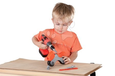 Neaktívna Staré položky - SMOBY 500209 Black & Decker elektrická vŕtačka s motorkou v kufríku 32*30*6,5 cm - 2