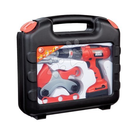 Neaktívna Staré položky - SMOBY 500209 Black & Decker elektrická vŕtačka s motorkou v kufríku 32*30*6,5 cm - 3