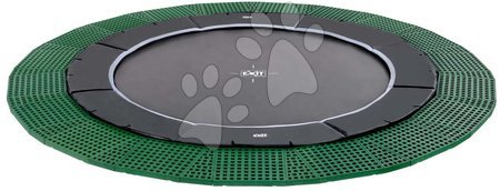In Ground Trampolines  - EXIT Dynamic ground-level trampoline ø305cm with Freezone safety plates - black