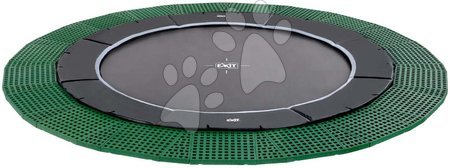In Ground Trampolines  - EXIT Dynamic ground level trampoline ø366cm with Freezone safety plates - black