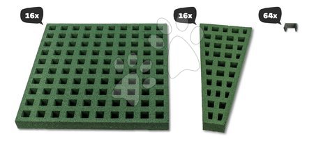 Trampoline accessories - Impact area for trampolines with a diameter of 305 cm Freezone Safety Tiles Exit Toys