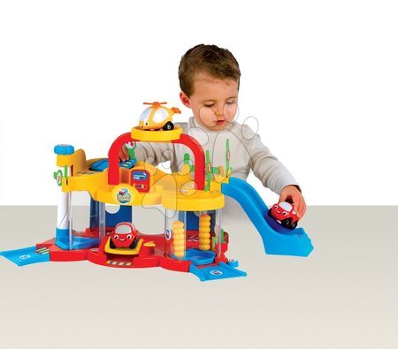 Garaže - SMOBY 211265 Vroom Planet moja veľká garáž MON PREMIER s DVD rozpravkami a 2 autickami,  +18 m, 56*31*29 cm - 7