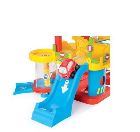 Garaže - SMOBY 211265 Vroom Planet moja veľká garáž MON PREMIER s DVD rozpravkami a 2 autickami,  +18 m, 56*31*29 cm - 9