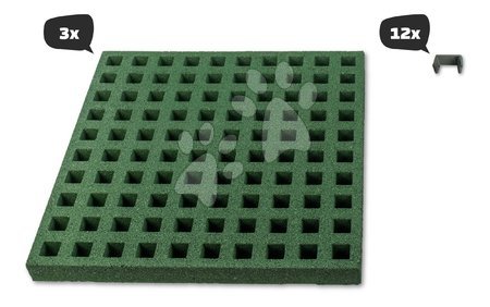 Spielzeuge und Spiele für den Garten | Seite 10 - Auswirkungstafel für den Spielplatz in Form eines Quadrats 54*54 cm Square Freezone Safety 3 Tiles Exit Toys