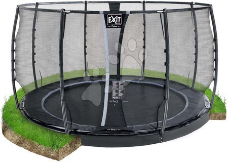 Trampoliny - Trampolina z siatką ochronną Dynamic Groundlevel Exit Toys _1