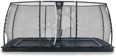 Trampoliny - Trampolina z siatką ochronną Dynamic Groundlevel Black Exit Toys 