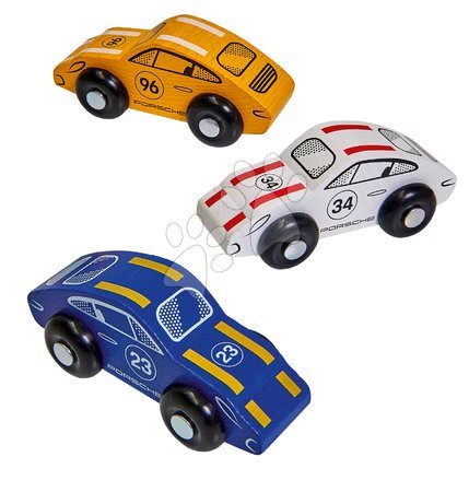 Fa kisautók - Fa autópálya Porsche Racing Set Big Eichhorn - 8