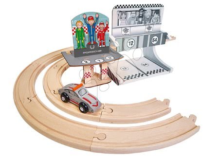 Lesene igrače - Lesena avtosteza Porsche Racing Extension Set Eichhorn