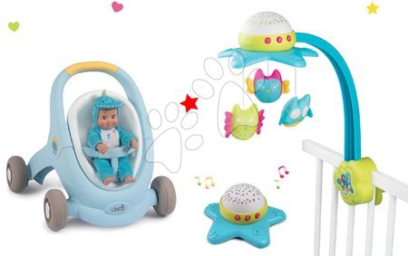  - Set carusel pentru pătuţ Star Cotoons Smoby 2in1