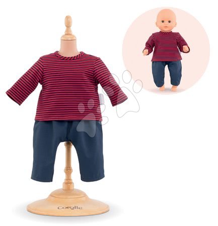 Játékbabák gyerekeknek - Ruha szett Striped T-shirt&Pants Corolle