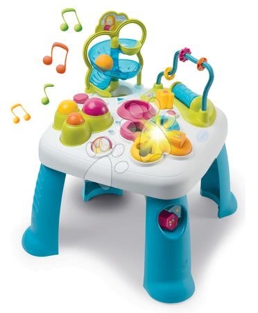 Interaktív zenélő asztalok - Szett készségfejlesztő játszóasztal Activity Table Cotoons Smoby hanggal fénnyel - 1