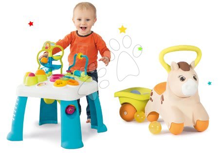Hračky pre bábätká - Set didaktický stolík Cotoons Smoby