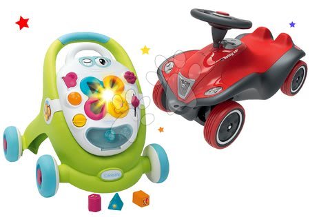 Jucării pentru copilași de la 1 la 2 ani - Set premergător și valiză didactică Trott Cotoons 2în1 Smoby cu sunete și lumini