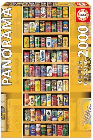 Panorama puzzle - EDUCA 11053 PUZZLE  2000 dielov,Panorama - Soft Cans + FIX PUZZLE LEPIDLO