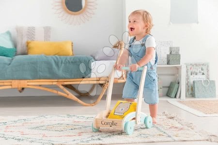 Járássegítők - Fa járássegítő és babakocsi Wooden Baby Walker Pilow Corolle - 7