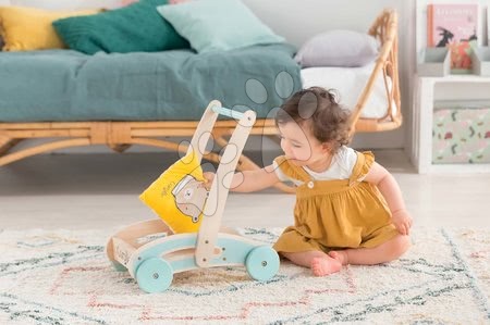 Járássegítők - Fa járássegítő és babakocsi Wooden Baby Walker Pilow Corolle - 8