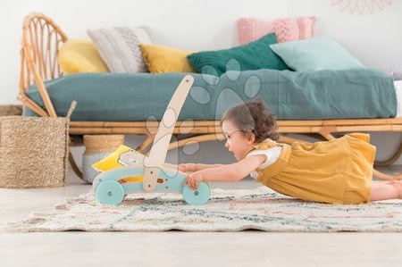 Járássegítők - Fa járássegítő és babakocsi Wooden Baby Walker Pilow Corolle - 5