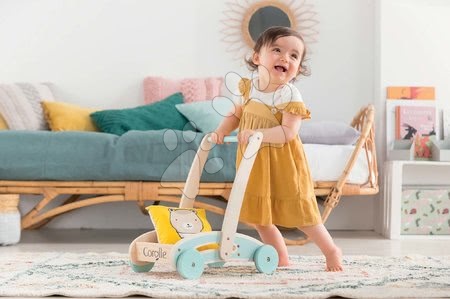 Járássegítők - Fa járássegítő és babakocsi Wooden Baby Walker Pilow Corolle - 4
