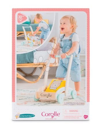 Járássegítők - Fa járássegítő és babakocsi Wooden Baby Walker Pilow Corolle - 10