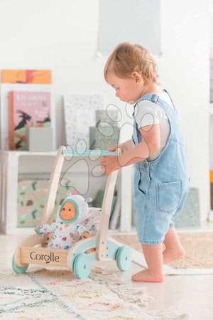 Járássegítők - Fa járássegítő és babakocsi Wooden Baby Walker Pilow Corolle - 11