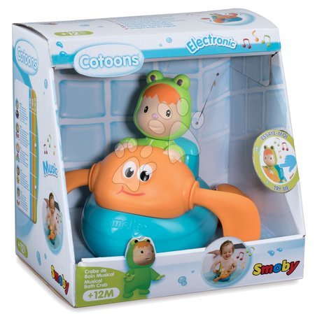 Fürdőjátékok - Zenélő úszó rák békával Cotoons Smoby - 3
