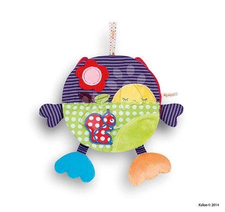 Játékok kiságy fölé - Plüss multiaktív baglyos könyv tükörrel Colors-My Activity Book Owl Kaloo - 4