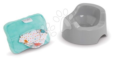 Corolle - Kahlica z brisačkami Potty & Baby Wipe Corolle