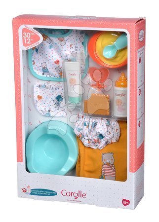 Doplňky pro panenky - Jídelní souprava s taškou a bryndáčkem Mealtime Set Corolle - 3