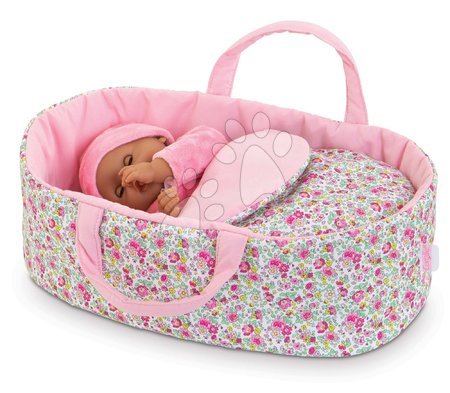 Játékbaba kiságyak és bölcsők - Mózeskosár Carry Bed Floral Corolle_1
